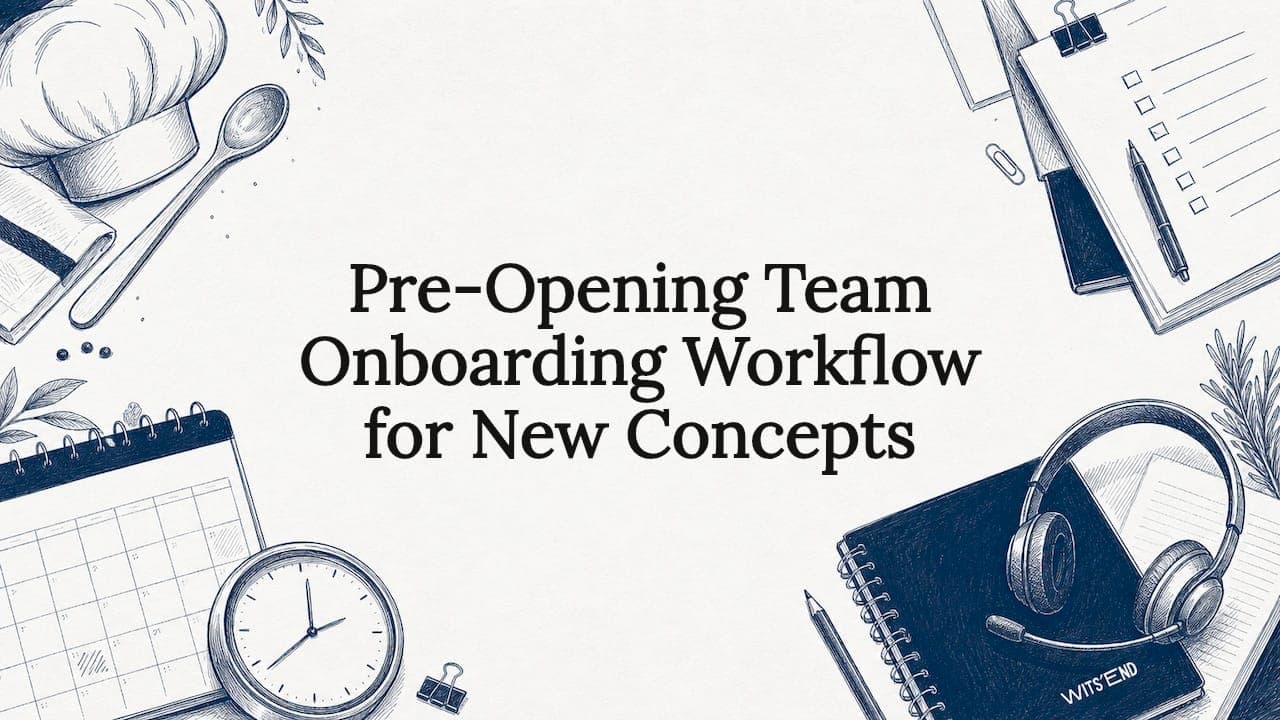 Pre-Opening Team Onboarding Workflow for New Concepts
