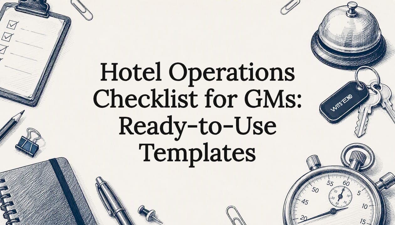Hotel Operations Checklist for GMs: Ready-to-Use Templates