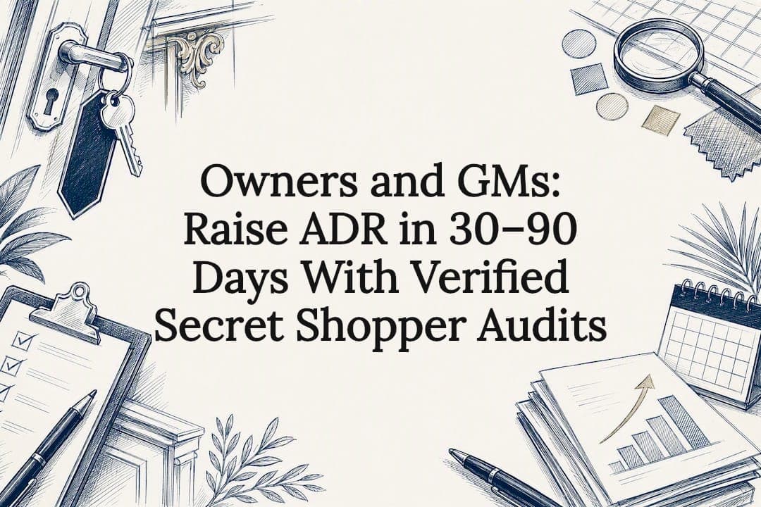 Owners and GMs: Raise ADR in 30–90 Days With Verified Secret Shopper Audits