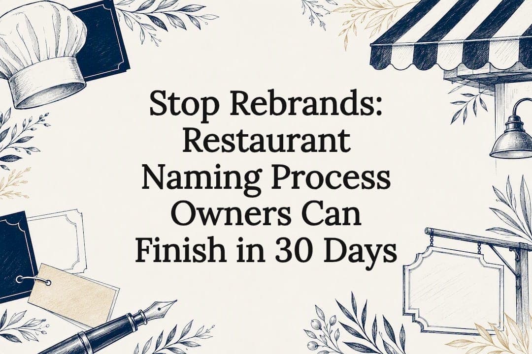 Stop Rebrands: Restaurant Naming Process Owners Can Finish in 30 Days
