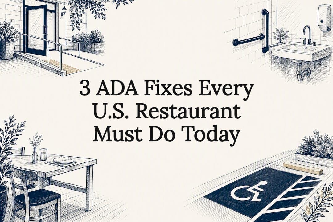3 ADA Fixes Every U.S. Restaurant Must Do Today