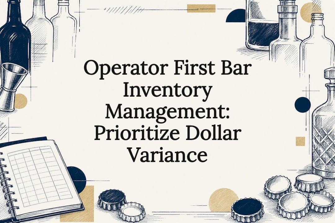Operator First Bar Inventory Management: Prioritize Dollar Variance