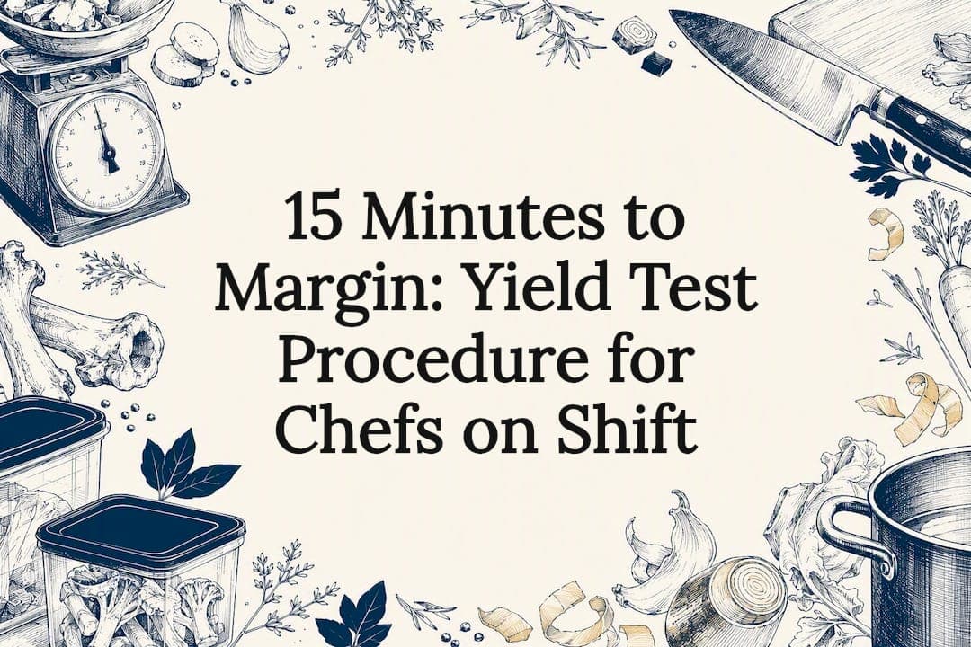 15 Minutes to Margin: Yield Test Procedure for Chefs on Shift