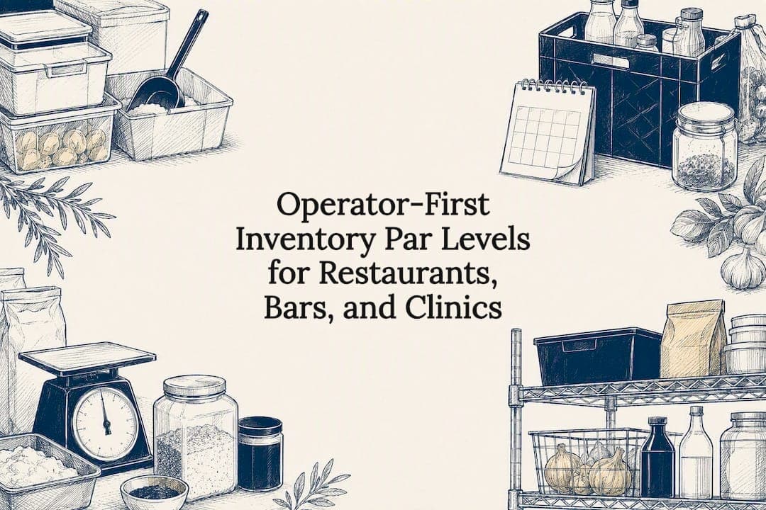 Operator-First Inventory Par Levels for Restaurants, Bars, and Clinics
