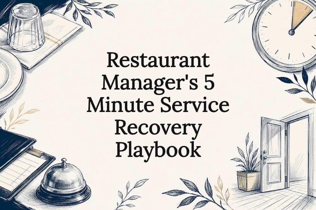 Restaurant Manager's 5 Minute Service Recovery Playbook