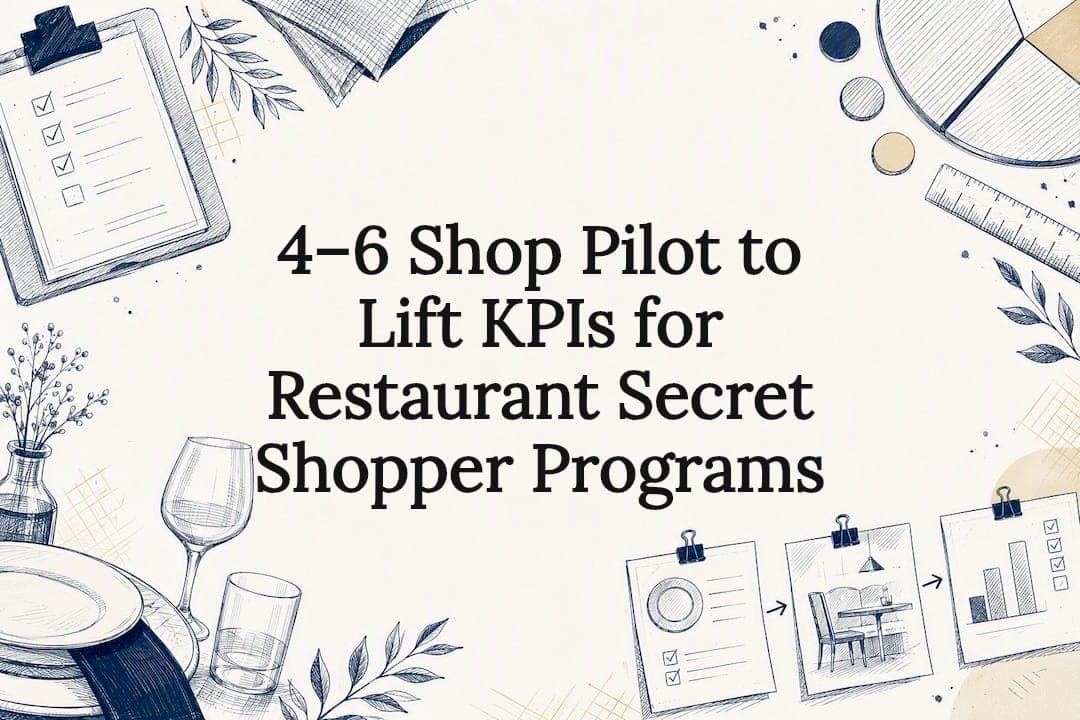 4–6 Shop Pilot to Lift KPIs for Restaurant Secret Shopper Programs