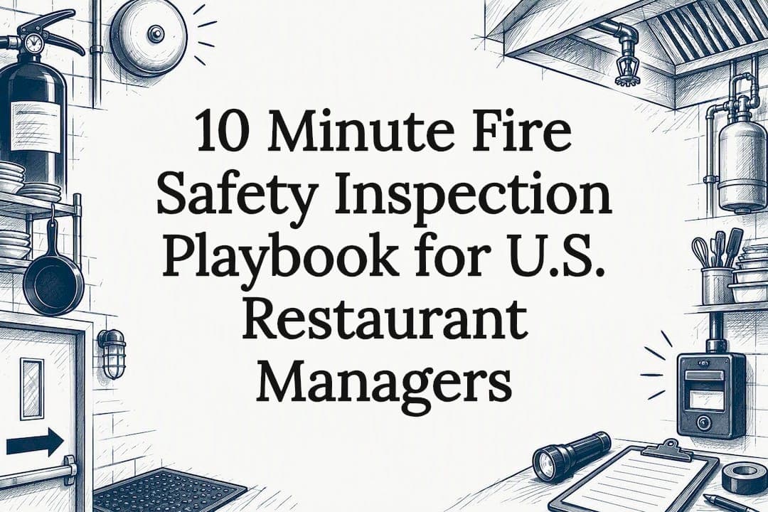 10 Minute Fire Safety Inspection Playbook for U.S. Restaurant Managers
