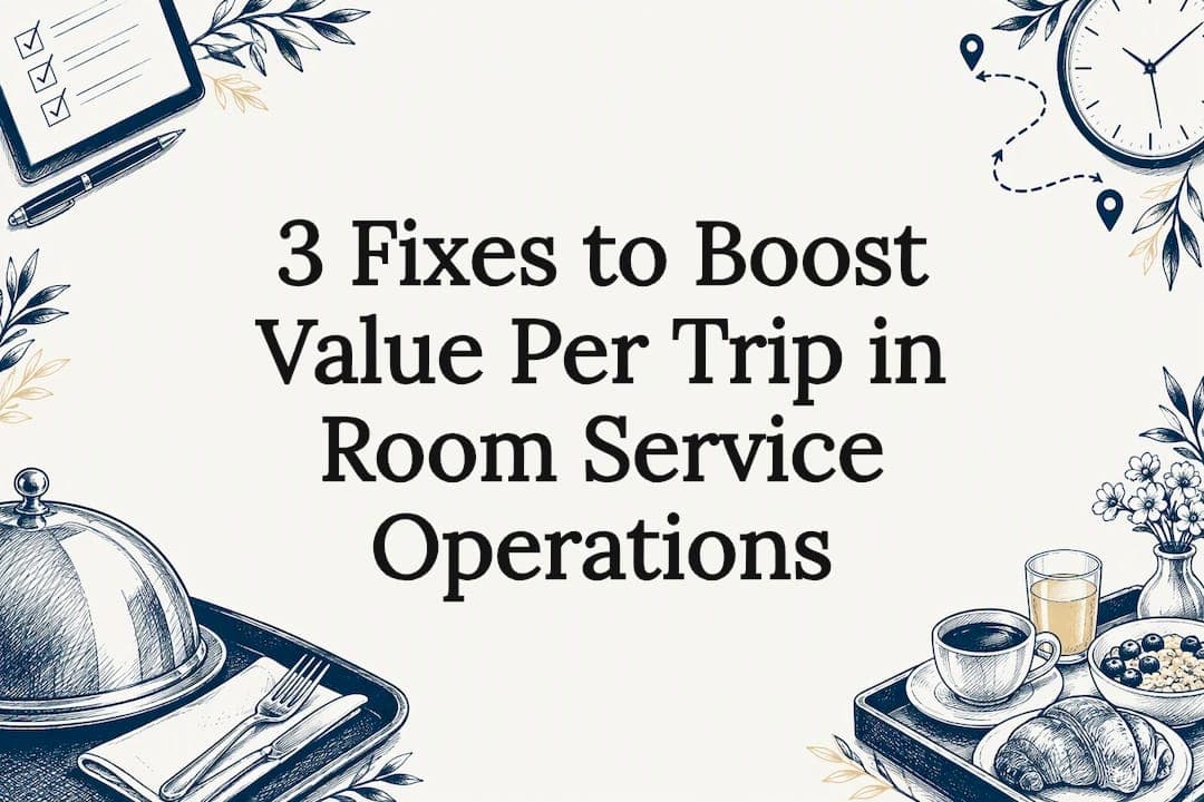 3 Fixes to Boost Value Per Trip in Room Service Operations