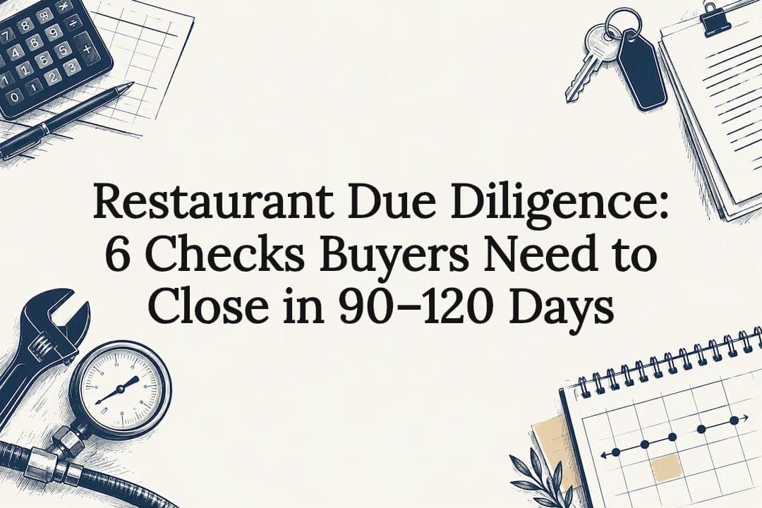 Restaurant Due Diligence: 6 Checks Buyers Need to Close in 90–120 Days