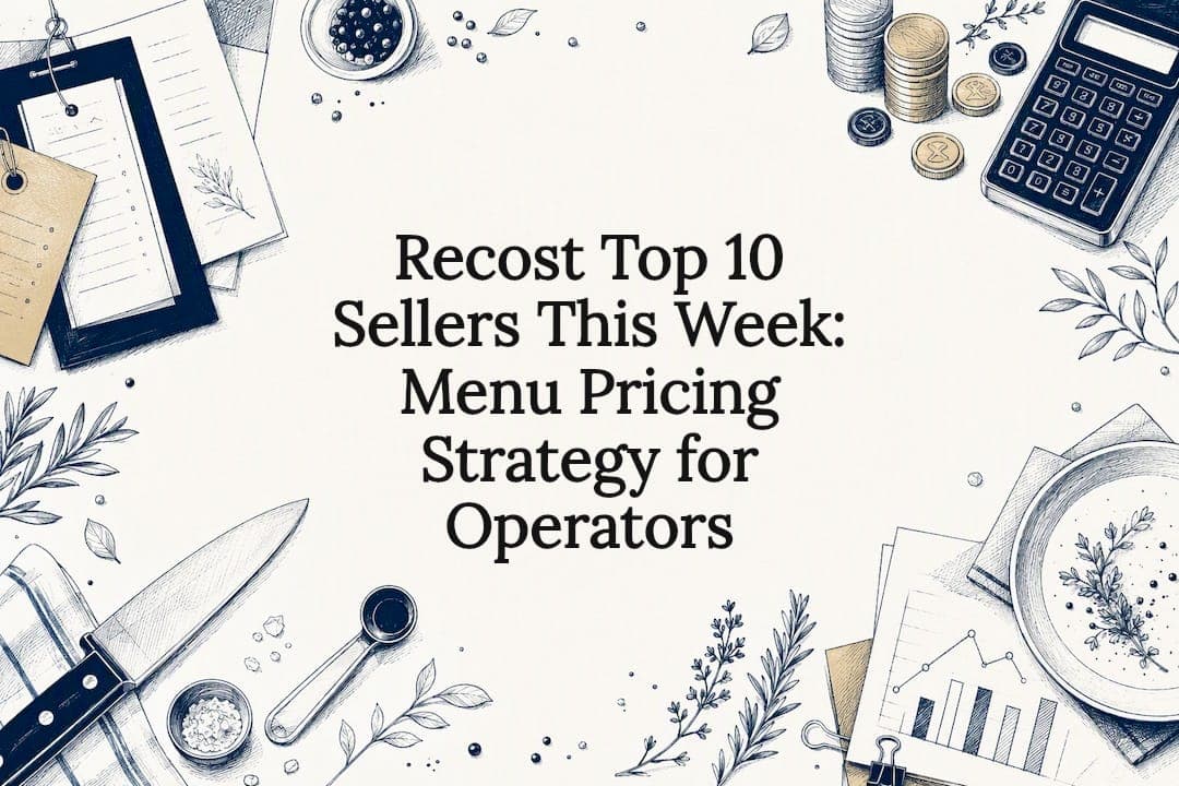 Recost Top 10 Sellers This Week: Menu Pricing Strategy for Operators
